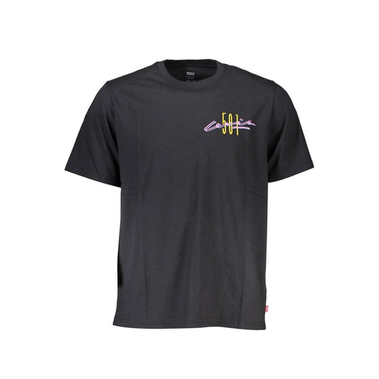Camiseta negra de algodón