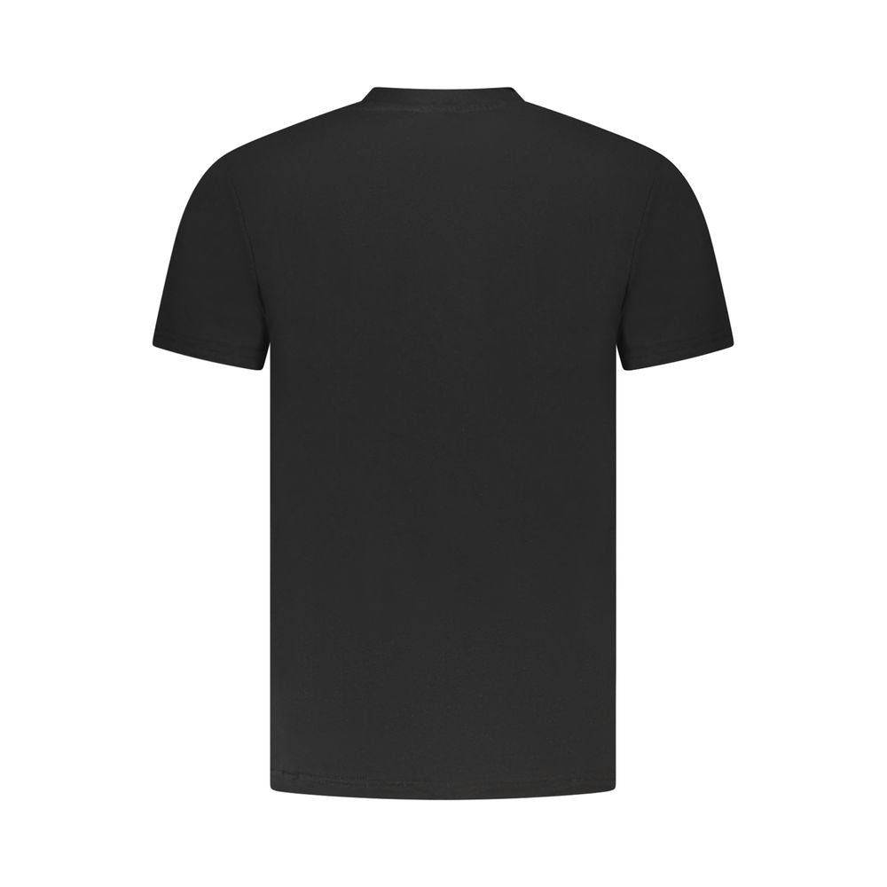 Camiseta negra de algodón para hombre
