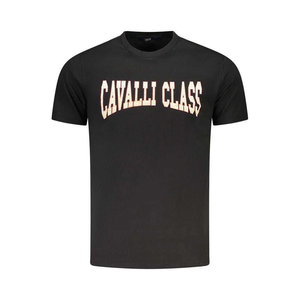 Camiseta negra de algodón para hombre