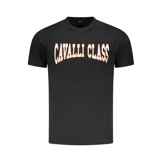 Camiseta negra de algodón para hombre