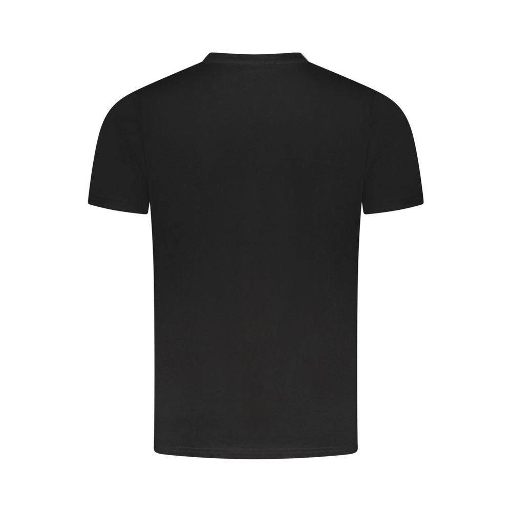 Camiseta negra de algodón para hombre