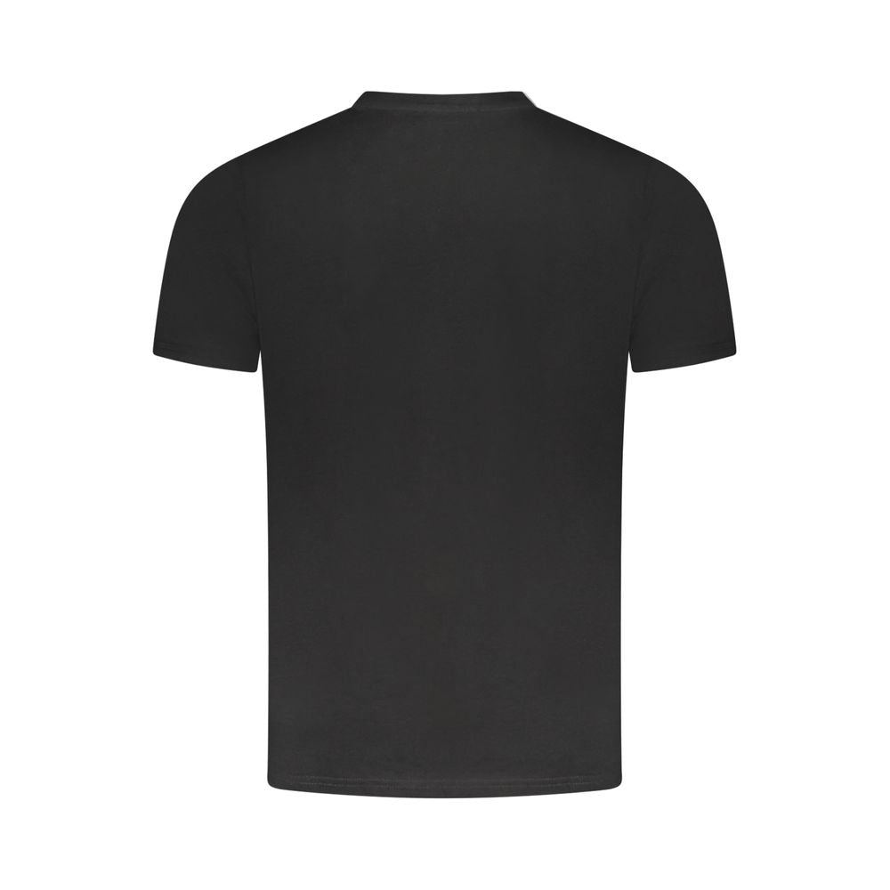 Camiseta negra de algodón para hombre