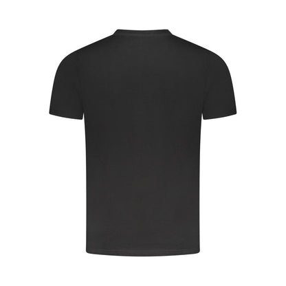 Camiseta negra de algodón para hombre