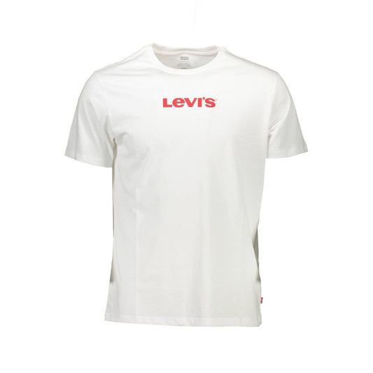 Camiseta blanca de algodón para hombre