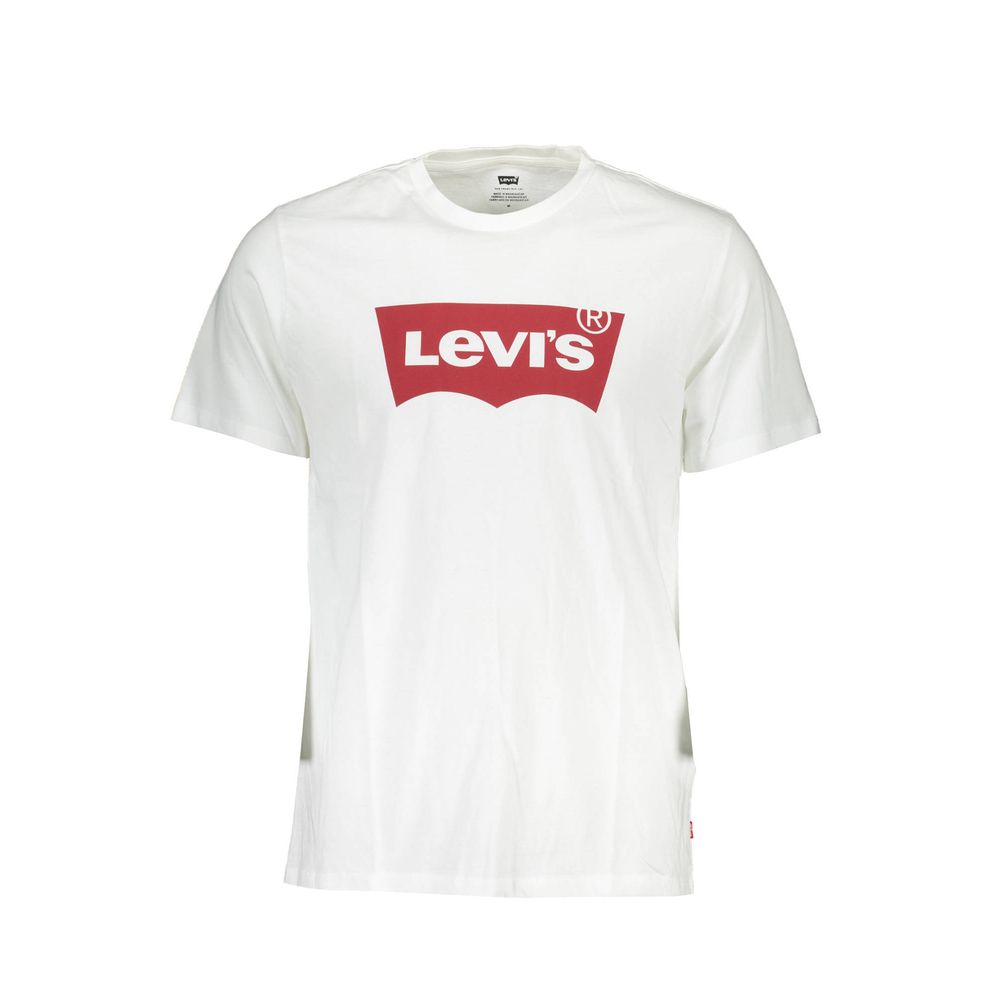 Camiseta blanca de algodón para hombre