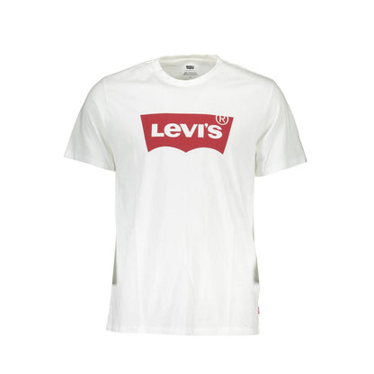 Camiseta blanca de algodón para hombre