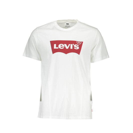 Camiseta blanca de algodón para hombre