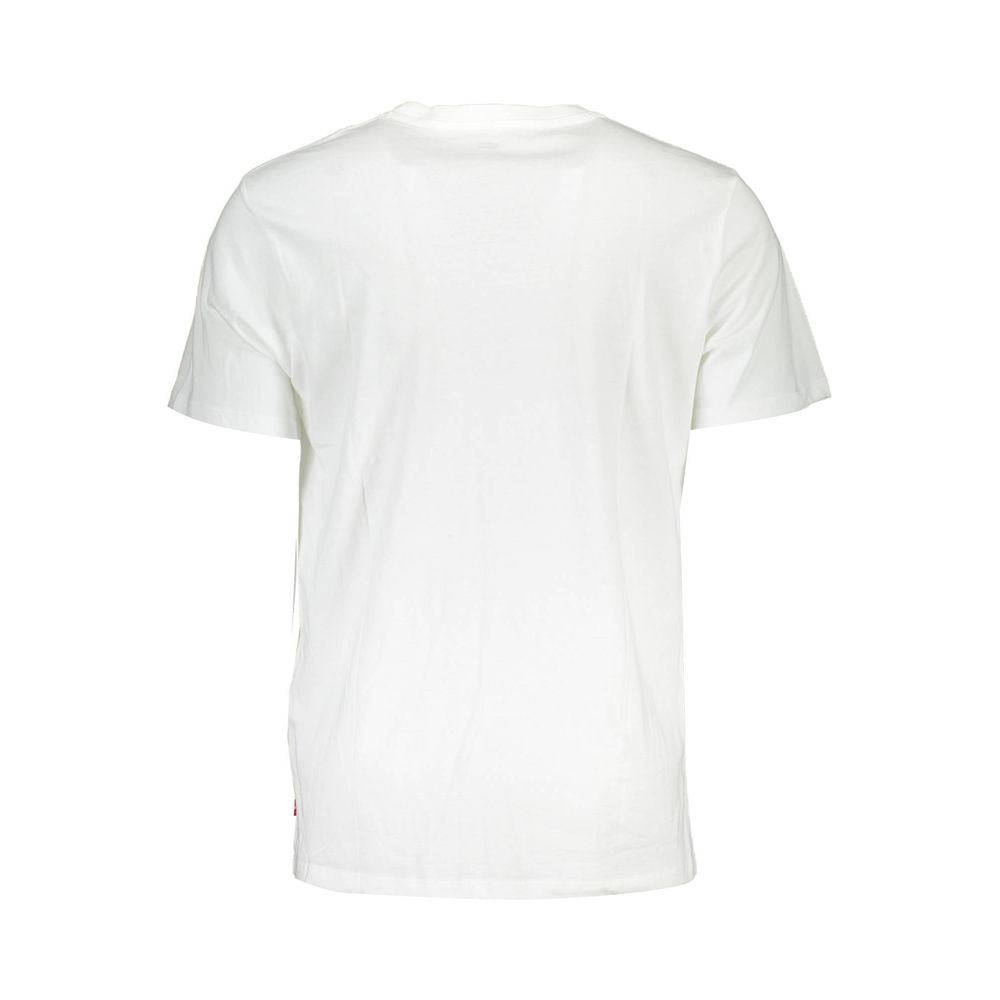 Camiseta blanca de algodón para hombre
