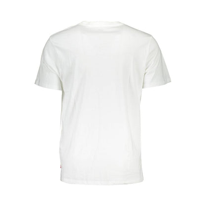 Camiseta blanca de algodón para hombre