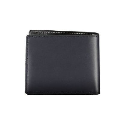 Elegante Billetera Bifold de Piel Azul