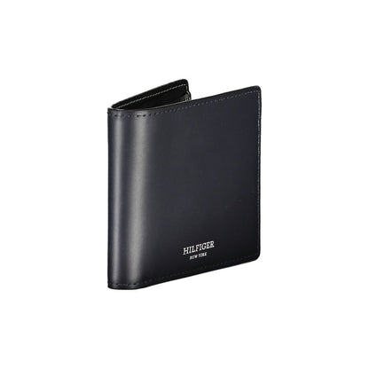 Elegante Billetera Bifold de Piel Azul