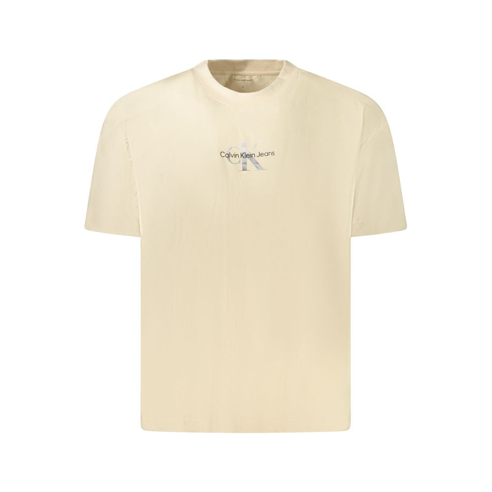 Beige Cotton Tops & T-Shirt