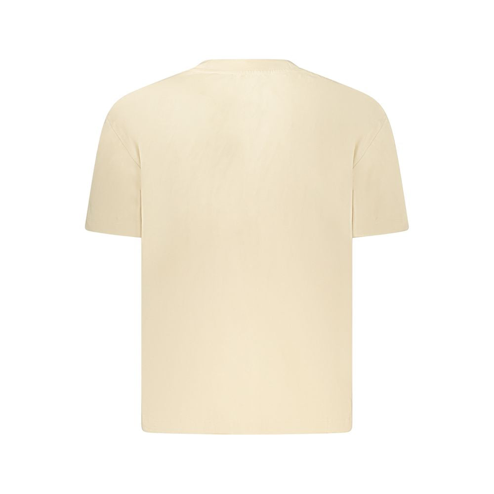 Beige Cotton Tops & T-Shirt