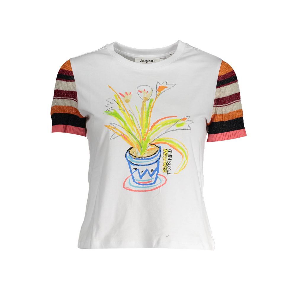 White Cotton Women Top