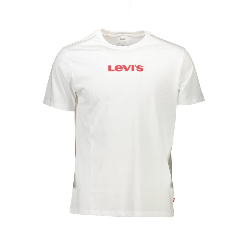 Camiseta blanca de algodón para hombre