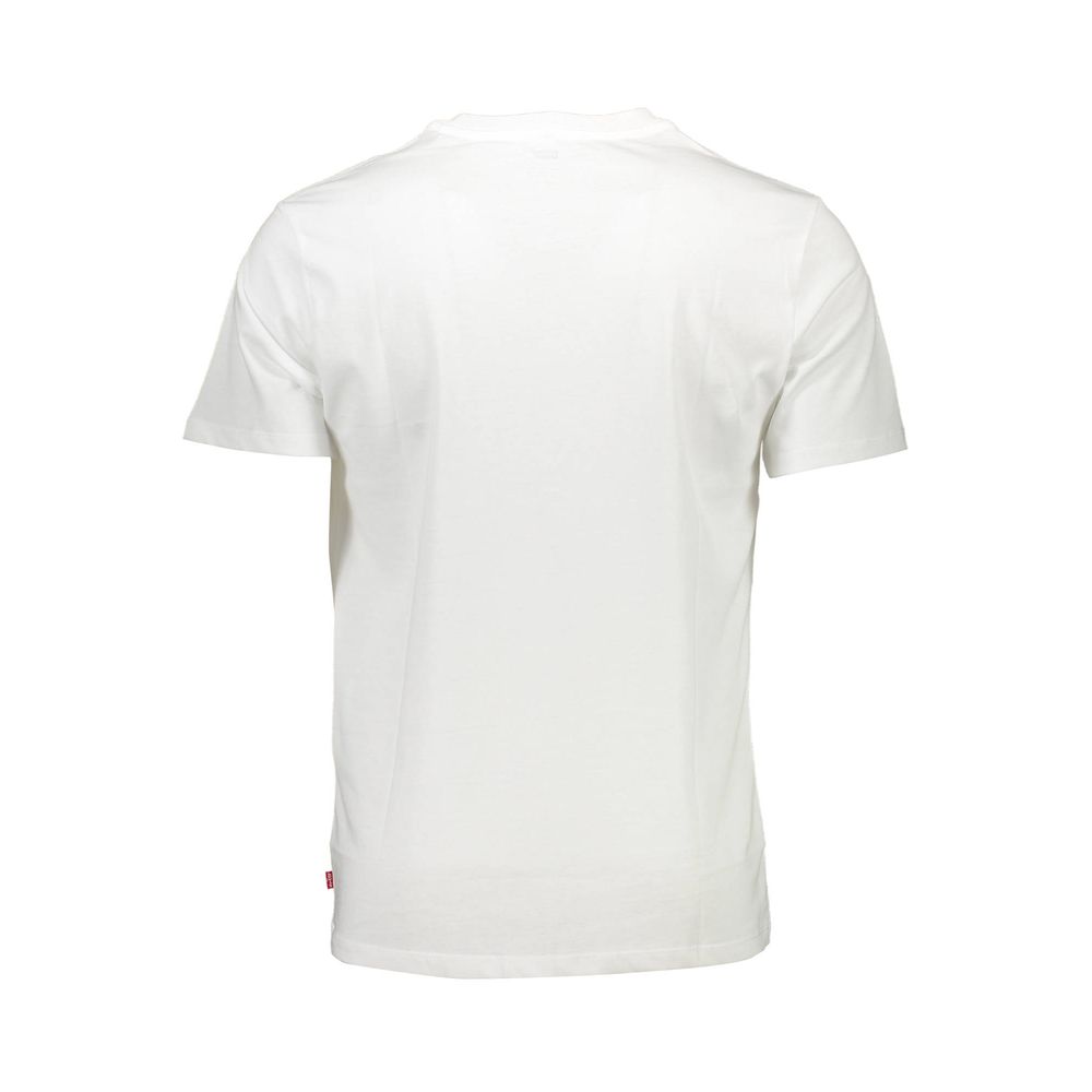 Camiseta blanca de algodón para hombre