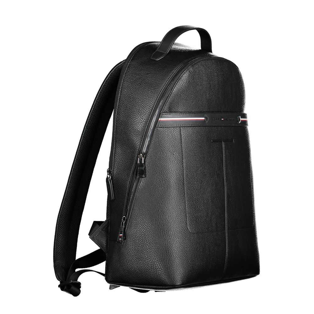 Mochila negra de polietileno para hombre