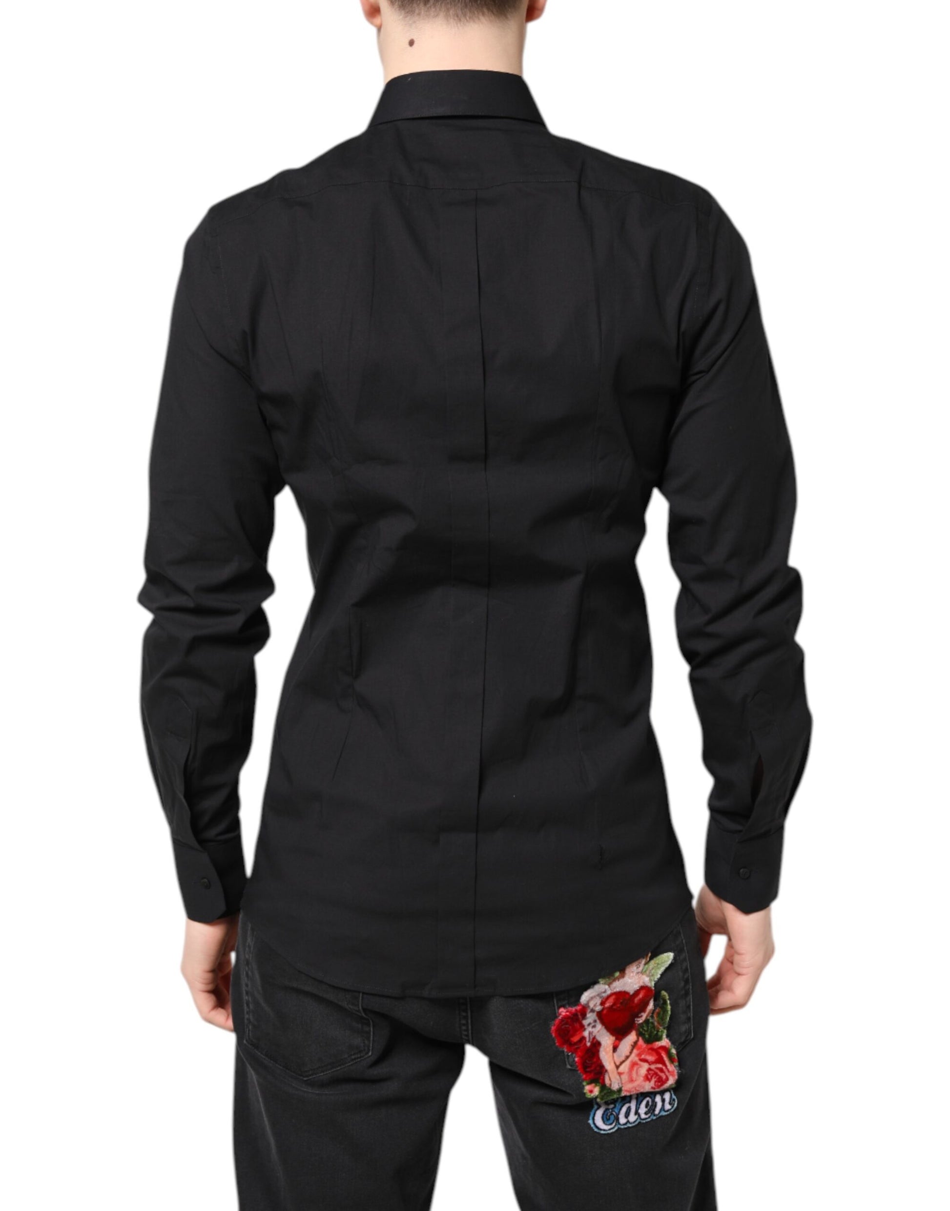 Black GOLD Cotton Dress Formal Shirt