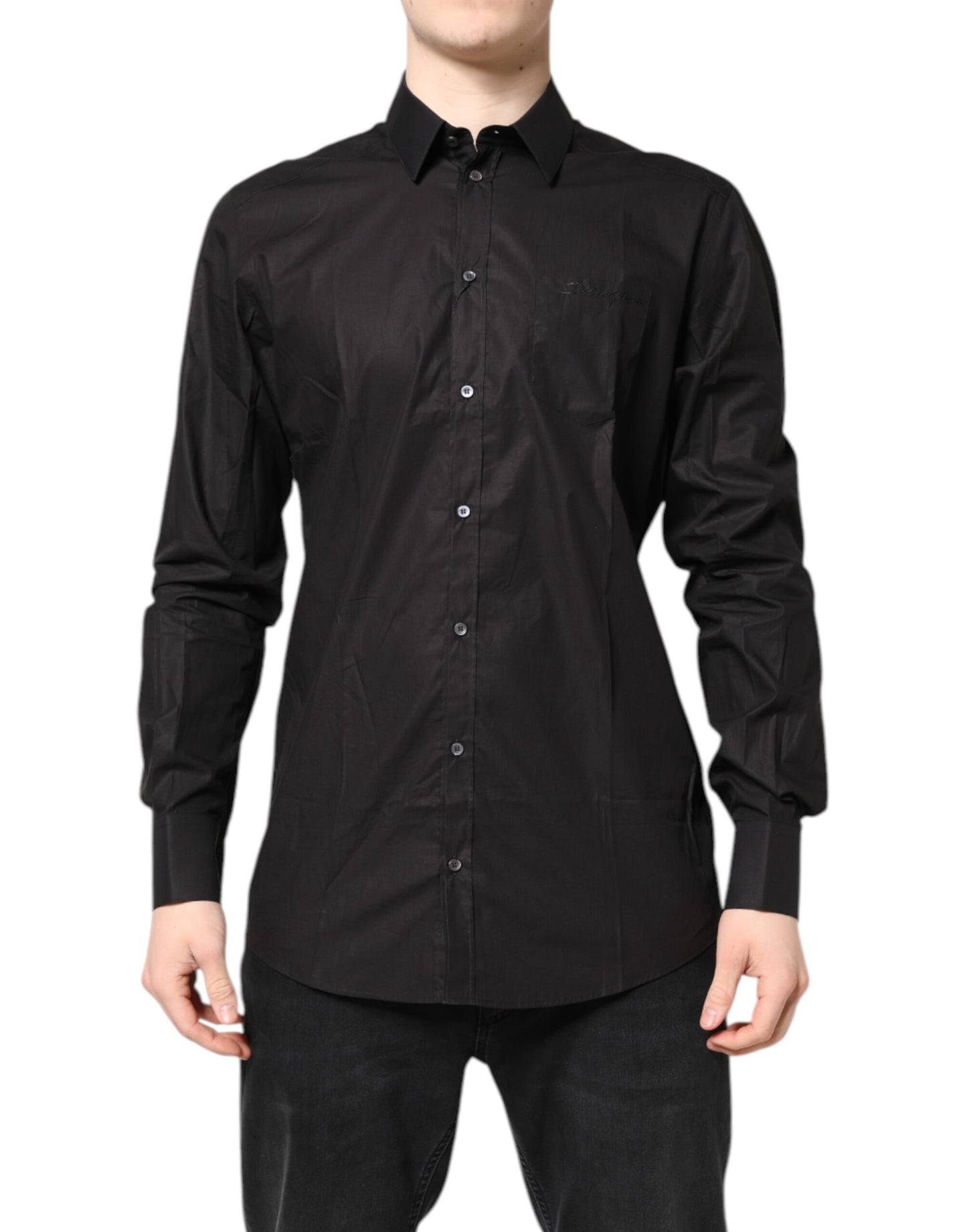 Black GOLD Cotton Dress Formal Shirt