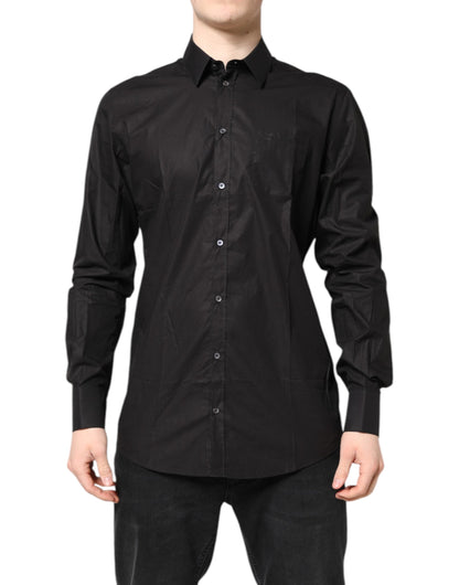 Black GOLD Cotton Dress Formal Shirt