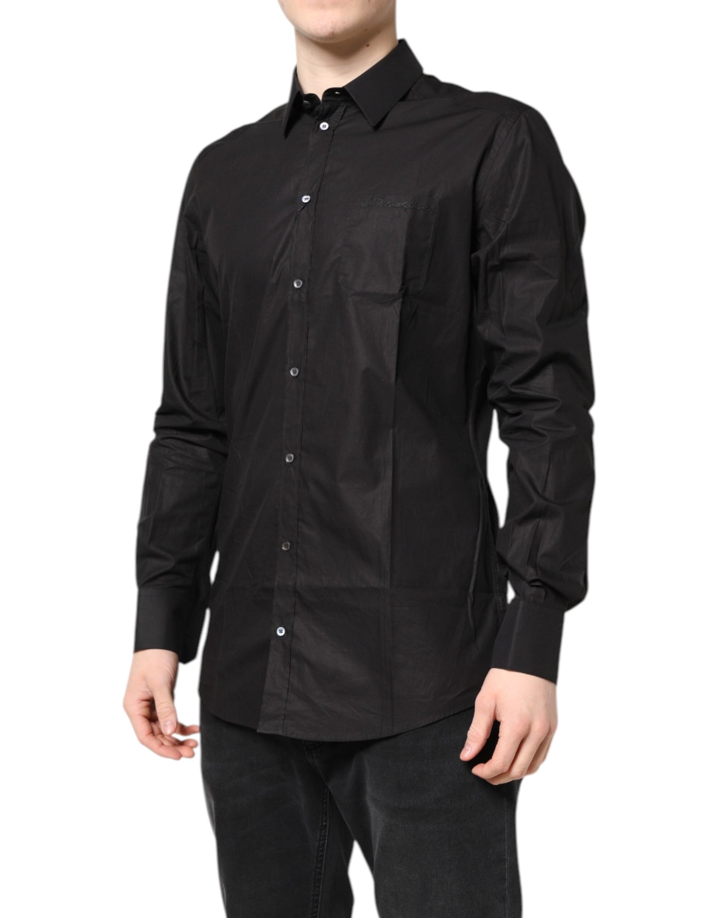 Black GOLD Cotton Dress Formal Shirt