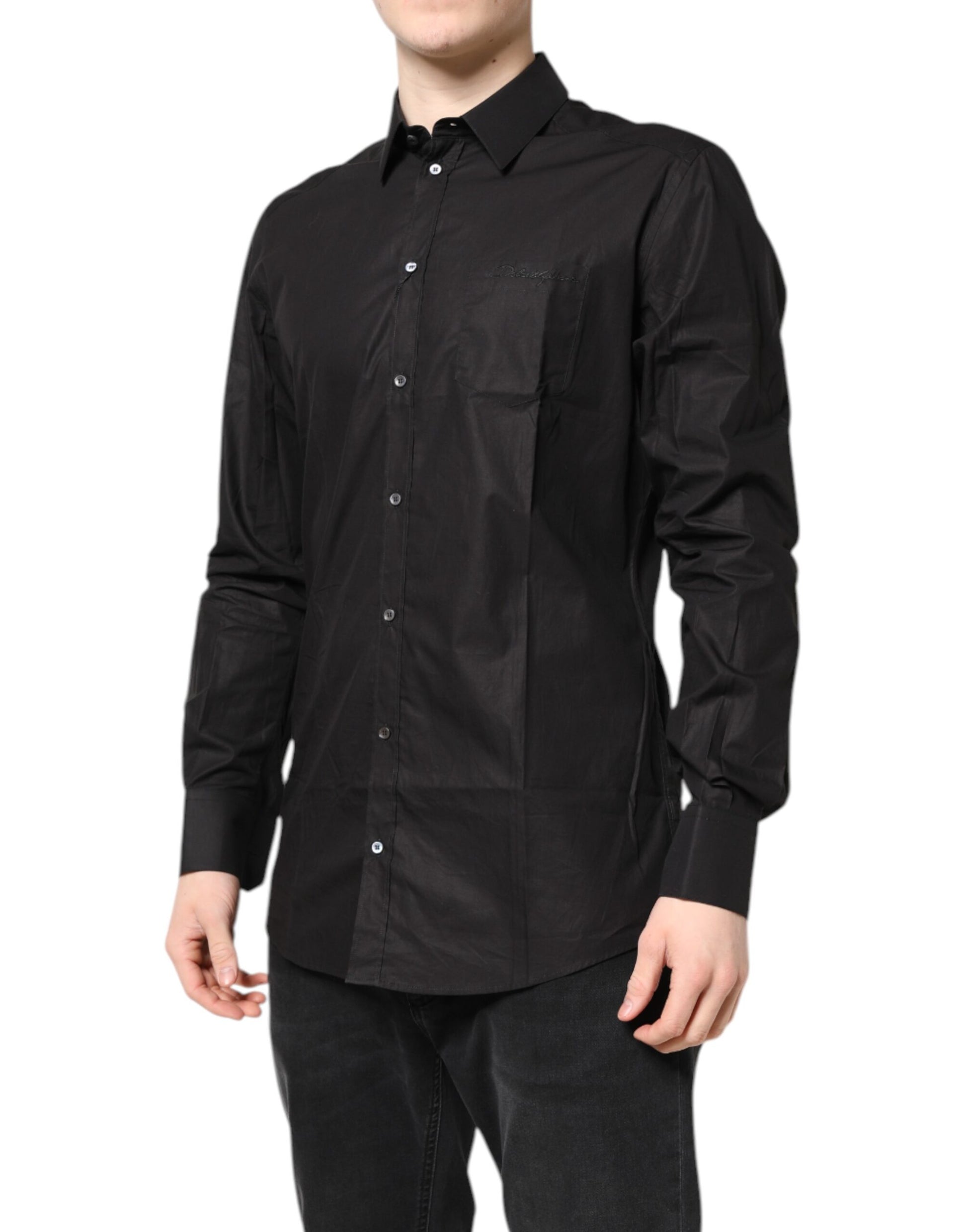Black GOLD Cotton Dress Formal Shirt