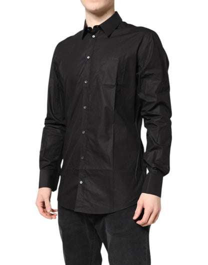 Black GOLD Cotton Dress Formal Shirt