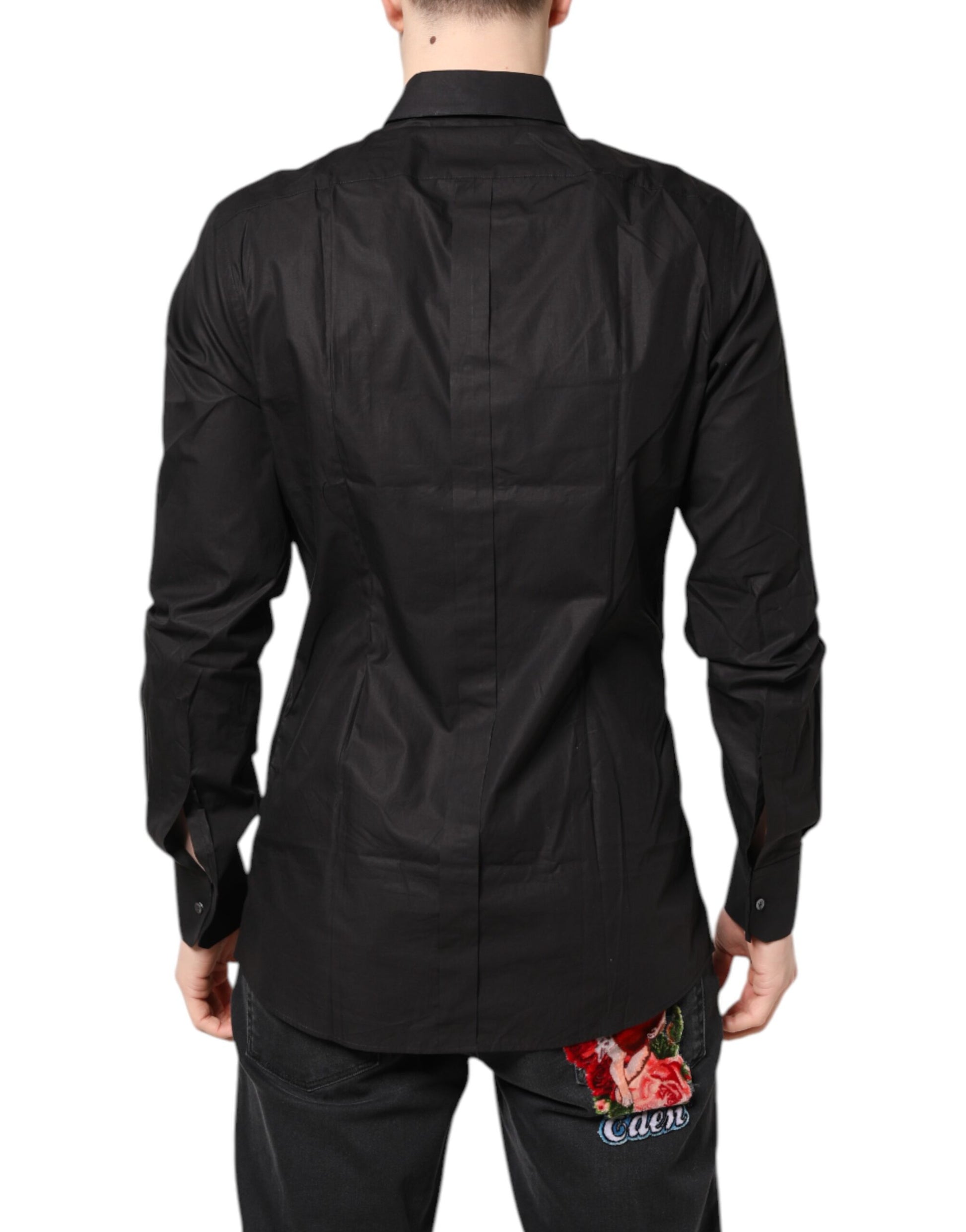 Black GOLD Cotton Dress Formal Shirt