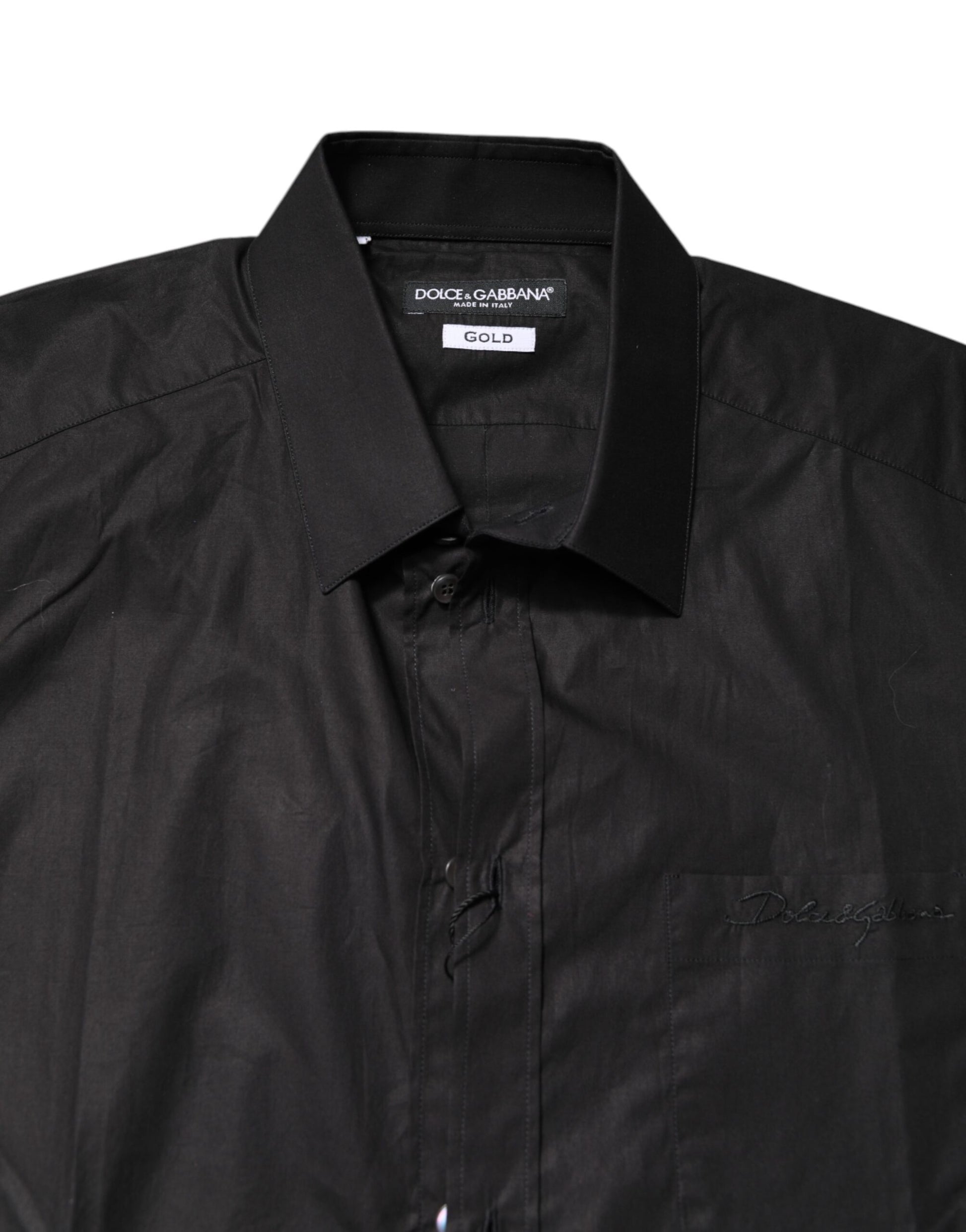 Black GOLD Cotton Dress Formal Shirt
