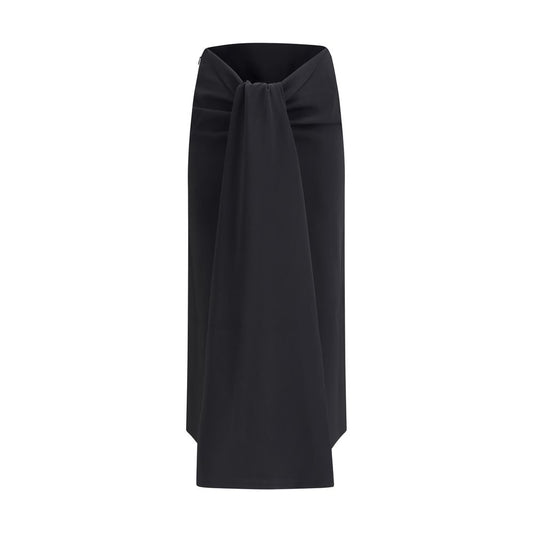 Sablier draped midi Skirt