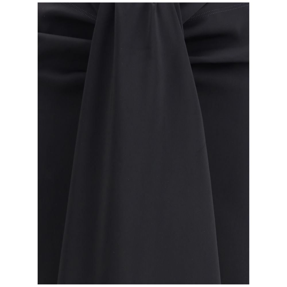 Sablier draped midi Skirt