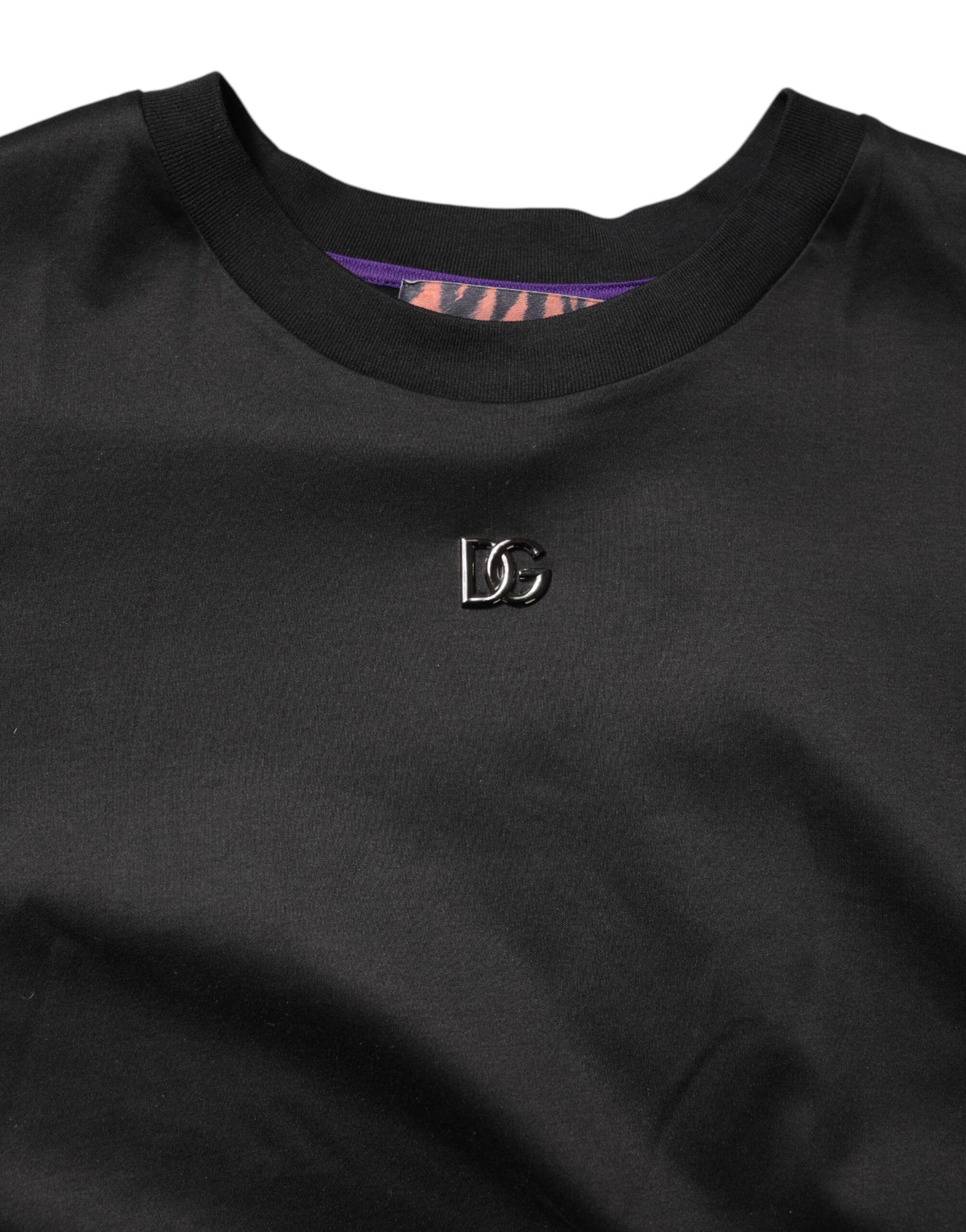 Black Graphic Print Back Short Sleeve T-shirt