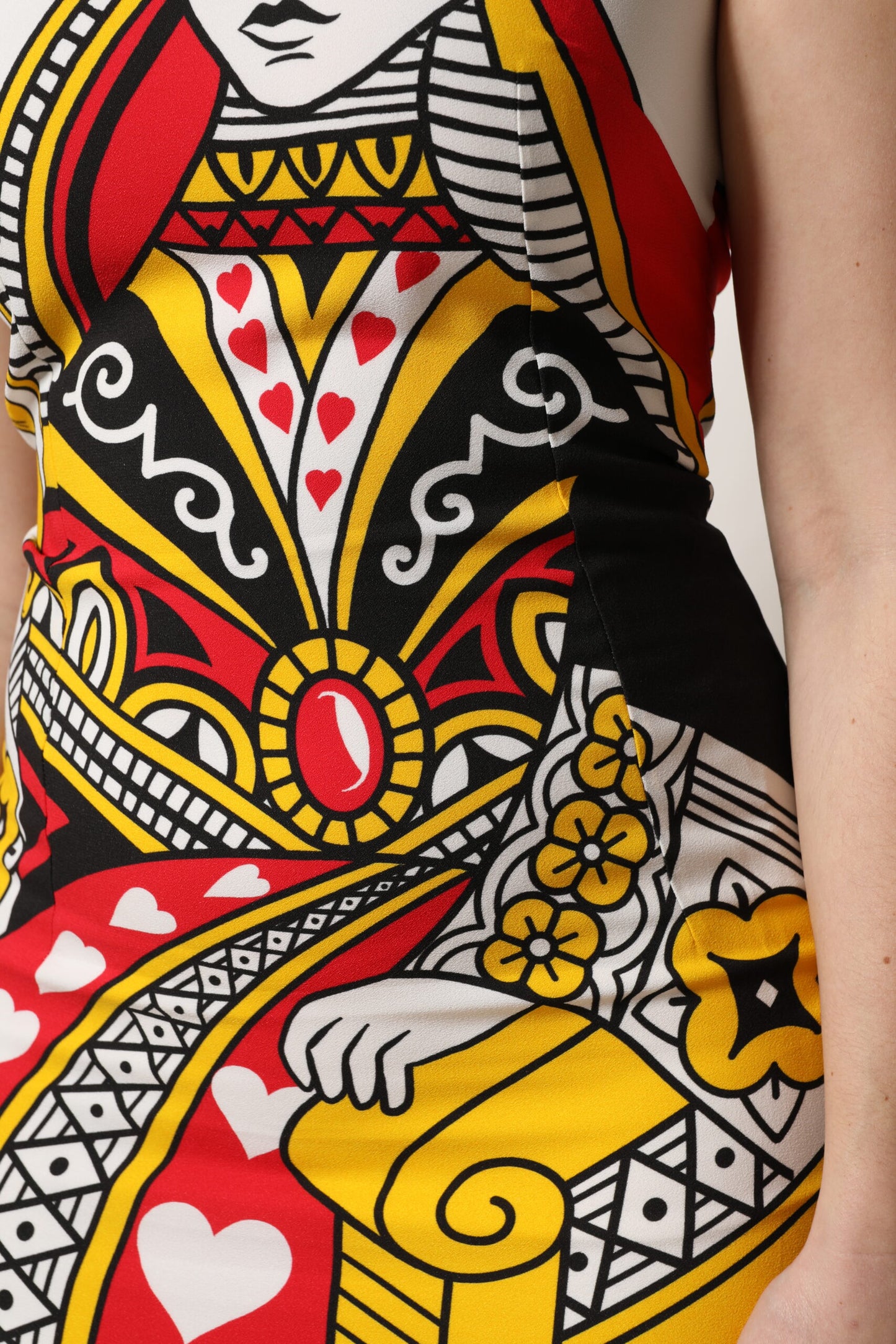 White Queen Of Hearts Sleeveless Maxi Dress