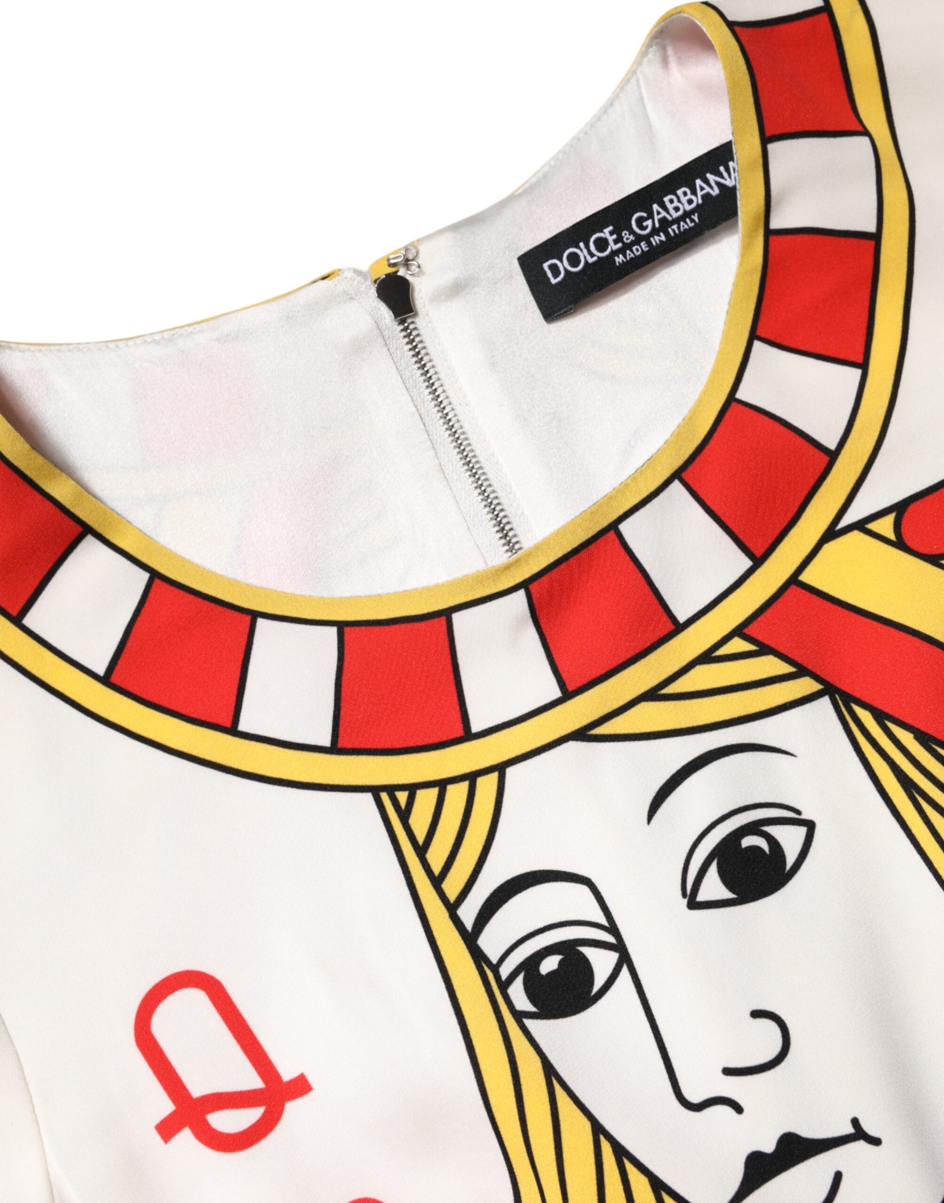 White Queen Of Heart Short Sleeve Midi Dress