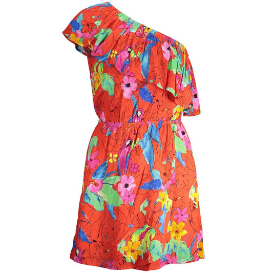Vestido rojo de viscosa para mujer