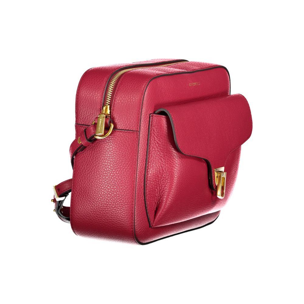 Bolso de piel rojo