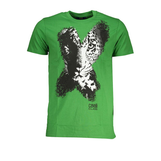 Camiseta verde de algodón