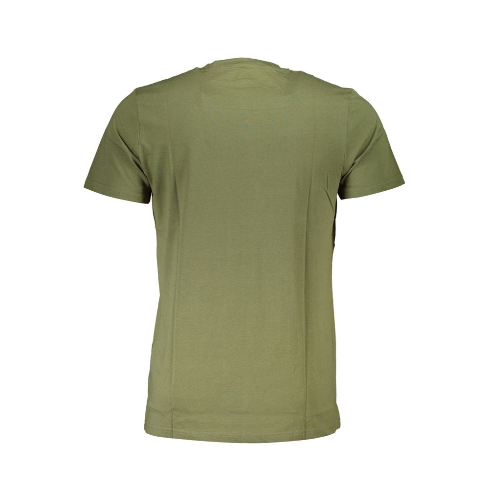 Camiseta verde de algodón para hombre