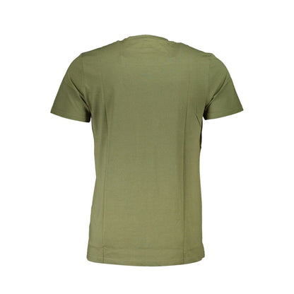 Camiseta verde de algodón para hombre