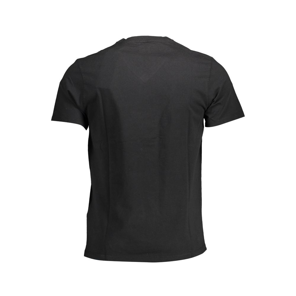 Camiseta negra de algodón para hombre