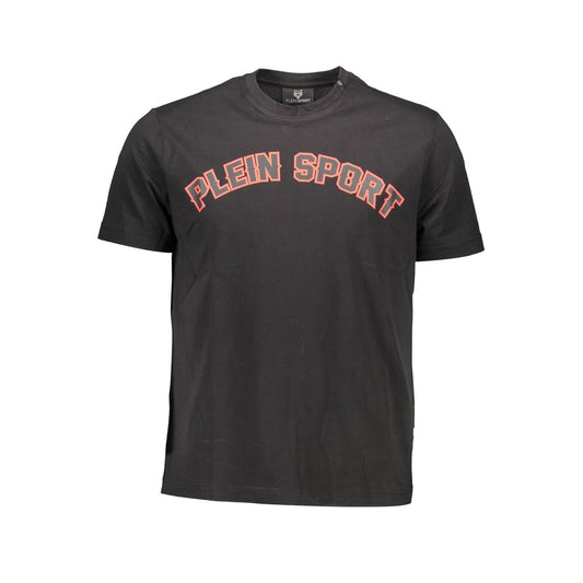 Camiseta negra de algodón para hombre