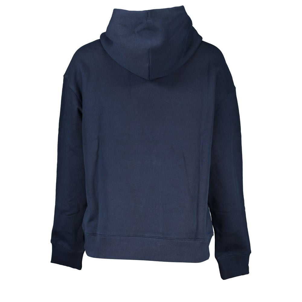 Jersey azul de algodón para mujer