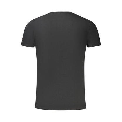 Camiseta negra de algodón para hombre