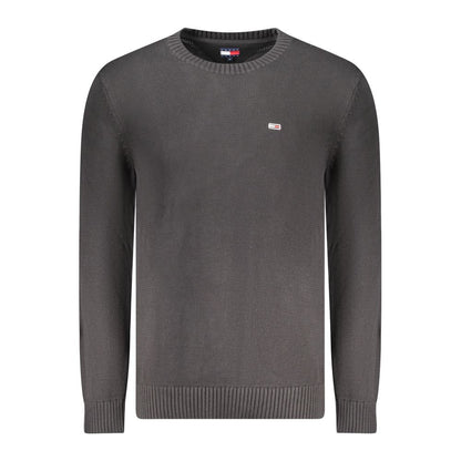 Jersey Negro Algodón Hombre