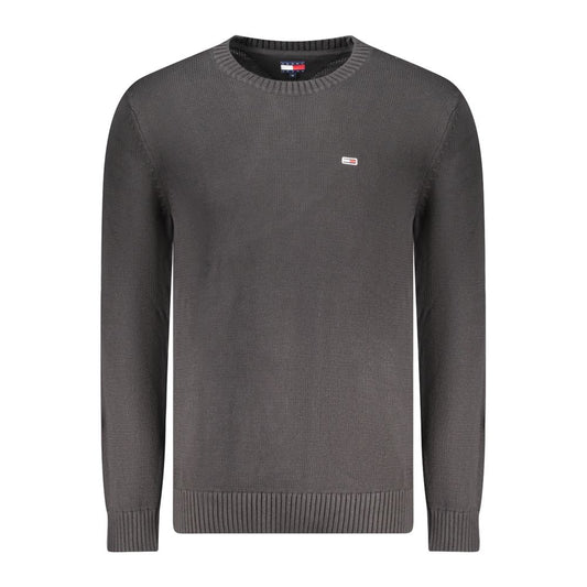Jersey Negro Algodón Hombre