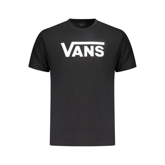 Camiseta negra de algodón para hombre