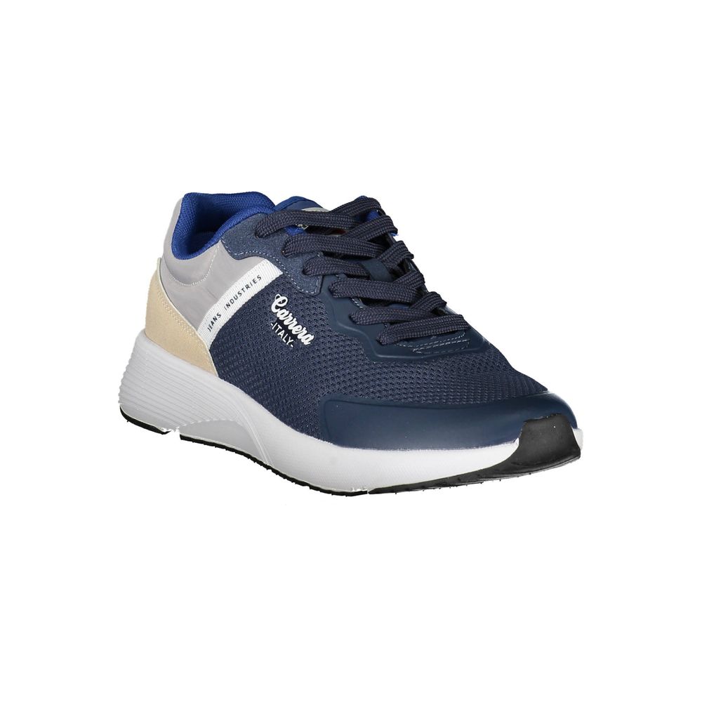 Zapatillas para hombre de poliéster azul
