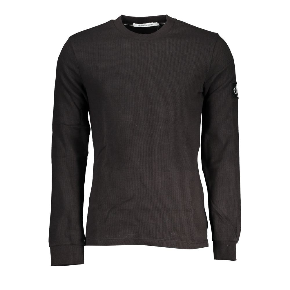Jersey Negro Algodón Hombre