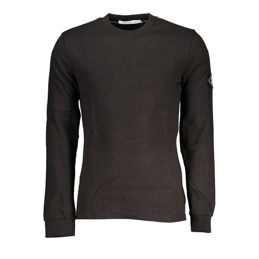 Jersey Negro Algodón Hombre