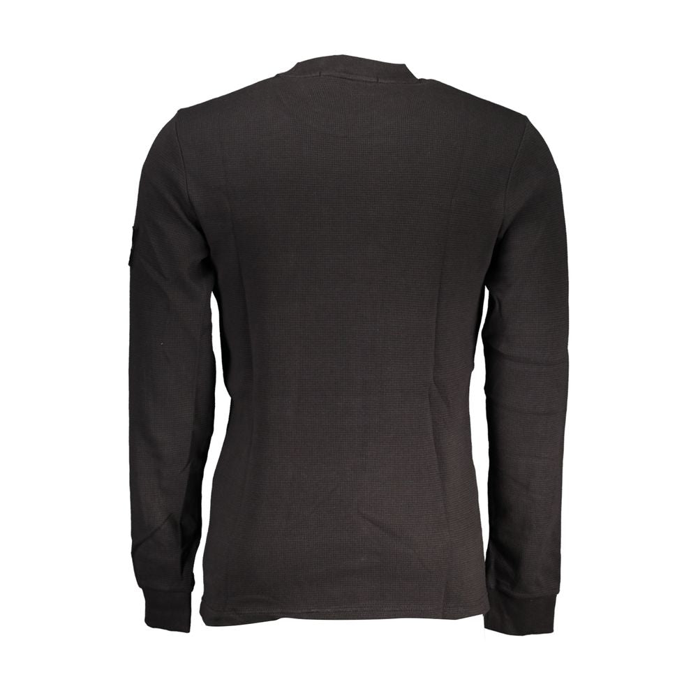 Jersey Negro Algodón Hombre
